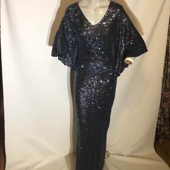 Kevan Hall gown. (Original ) Bat wing dress - Picture 1 of 8